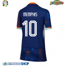 Maglie da calcio Olanda Memphis Depay #10 Seconda Maglia Femminile Europei 2024 Manica Corta